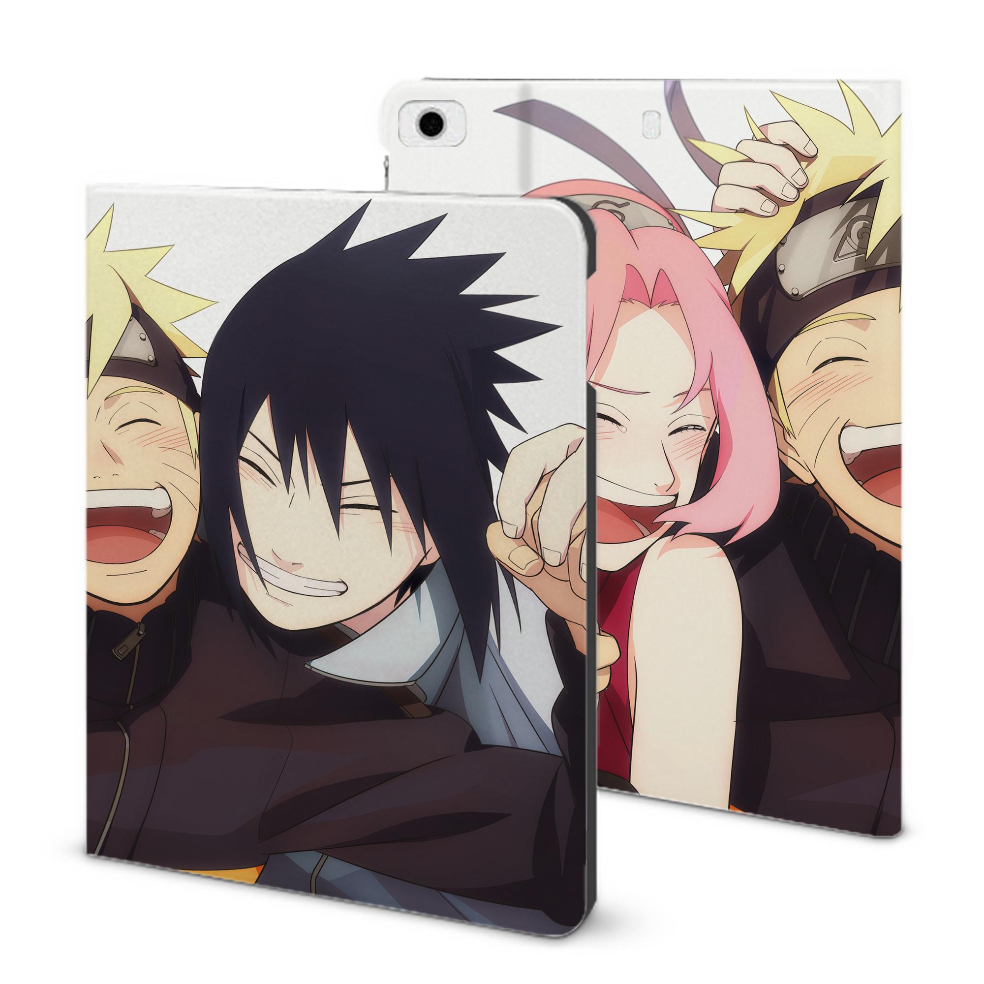 （画像用） NARUTO -ナルト- NARUTO -ナルト- 疾風伝 IPad ケース ブック型 PUレザー TPU 耐衝撃 軽量 薄型 ペン収納なし 全面保護 IPad 各モデル対応